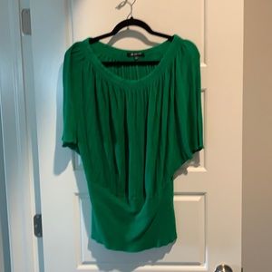 Green Off the shoulder Sweater